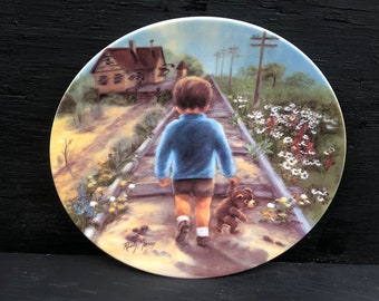 Rusty Money Etsy - rusty money home by lunch seems like yesterday decorative plate vintage porcelain plate collectible plate rare plate